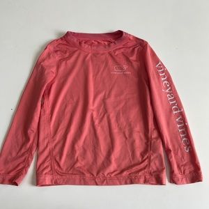 Vineyard, vines, performance, longsleeve shirt in coral Size 2T